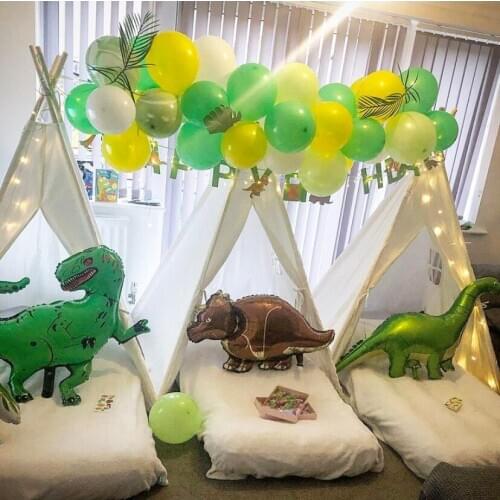 39pcs Dinosaur Balloons Banner Garland Arch Kit Latex Balloon For Kids Birthday Party Baby Shower Decorations Dino Air Globos