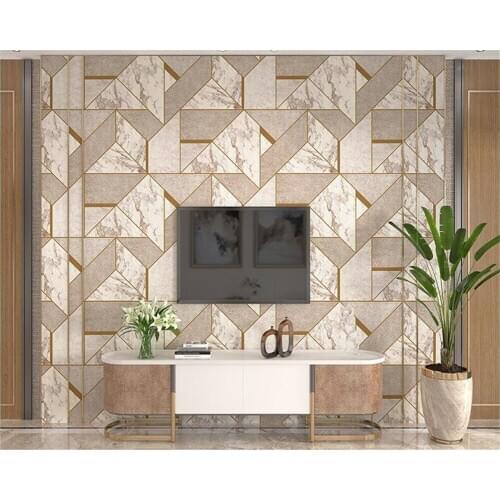 Beibehang papel de parede 3d 3D wallpaper living room home decor non-woven wallpaper geometric re-background wallpaper wall roll