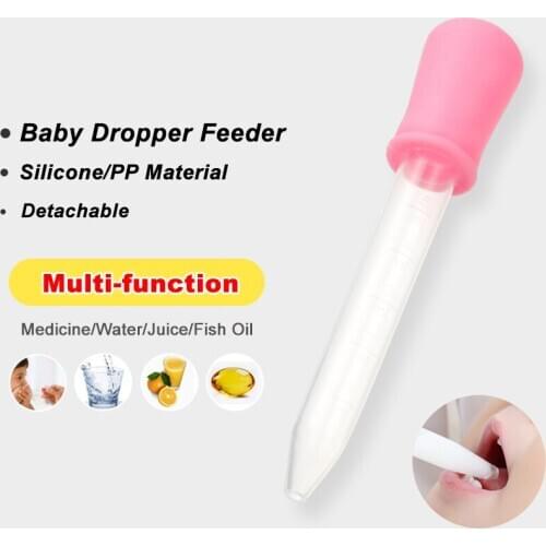 5ML Feeder Child Medicine Device Silicone Pipette Liquid Child Baby Dropper MedicineFood Dropper Plastic Infant Utensils Baby