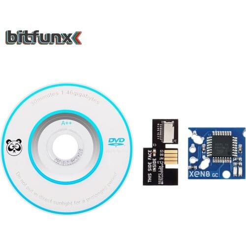 Bitfunx SD2SP2 Adapter TF Card Reader for Nintendo Gamecube NGC + XENO + Swiss Boot Disc Mini DVD