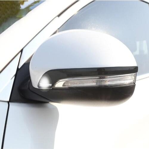 Car Rear View Mirror Sticker For Hyundai Tucson 2015 2016 2017 2018 2019 2020 stainless steel Rearview Mirror Side Cover Stripe