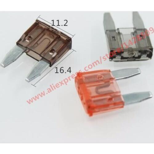 10 Pcs Auto Car Fuse 2Pin Small Size 11.2x16.4mm For Headlight Horn Cigarette Lighter 2A 3A 5A 7.5A 10A 15A 20A 25A 30A 35A 40A