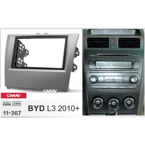 CARAV 11-367 Car Radio Fascia Panel for BYD L3 2010+ Stereo Fascia Dash CD Trim Installation Kit