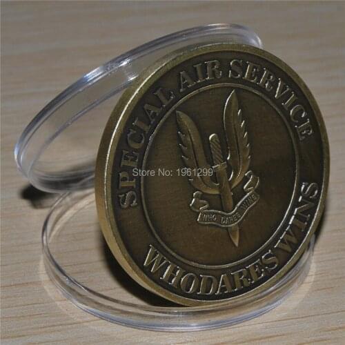 British Army SAS - Who Dares Wins Special Air Service Military Challenge Coin