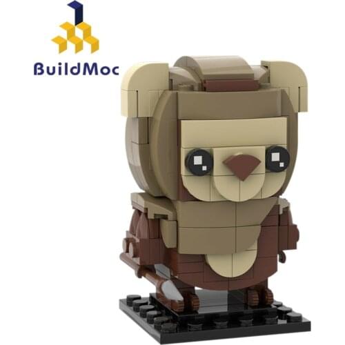 Buildmoc Star Series Movie Figures Brickheadz-Wicket Building Blocks Assemble Bricks Educational Toys Childrens Toys Kids Gift