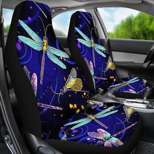 Dragonfly Car Seat Cover Driver Seat Protect Sheet Luxury Auto Front Place Case Vehicle Supplies Decoration