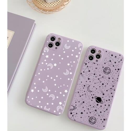 Space Planet Stars Moon Case For Samsung Galaxy A52 A50 A51 A10 A32 A71 A70 A20 A21s A31 S8 S9 S10 S20 FE S21 Plus Ultra TPU Bag