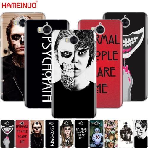 HAMEINUO psychopath evan peters horror cell phone Cover Case for huawei honor 3C 4X 4C 5C 5X 7 Y3 Y6 Y5 2 II Y560 Y7 2017