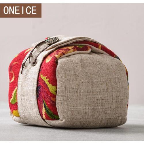 Tea Cozies Travel Portable Storage Bag Package for Tea Set Teapot Quick Cup Picnic Nuts Food Jewelery Cotton Protection Chinese