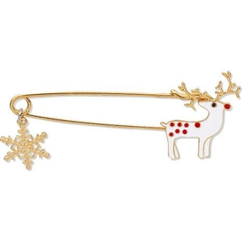 Elk Enamel Pins and Brooches for Women Men Lapel Pin Backpack Bags Badge Kids Gifts