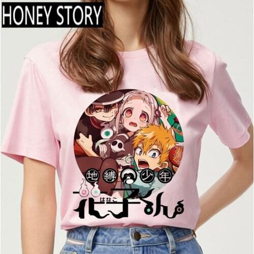 Kawaii Japanese Anime Toilet Bound Hanako Kun T Shirt Women Inuyasha Tshirt Graphic T Shirt Funny Cartoon Tshirt Top Tees Female