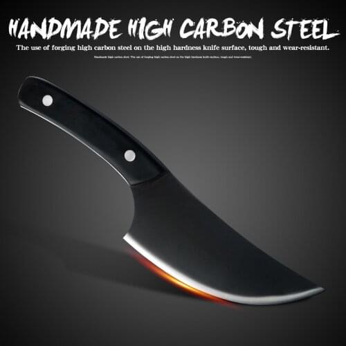 Stainless Steel 5.5 Inch Forged Arc Shape Matte Blade Slicing Knife Knife Cooking Slicer Wood Handle Kitchen Cleaver Ultra Sharp