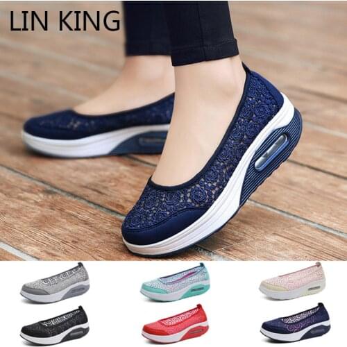 LIN KING Women's Slip-ons