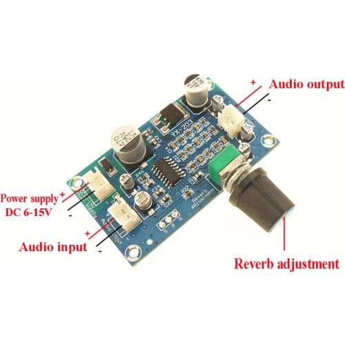 PT2399 Mono Amplifier Preamp Microphone Reverberation Board DC 6V-15V 12V EL367