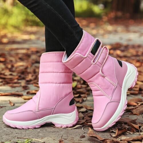 Non-slip Warmest Snow Boots for Girls Large Size Women Shoes Thick Sole Woman Winter Boot Fashion Comfy Zapatillas Chunky Mujer