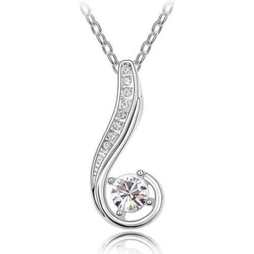 Austrian crystals Crystal Gold Color Pendant Necklace for women Fashion Necklace New Sale Hot #83978