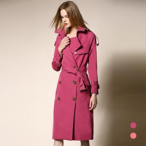 Coats Womens 2020 Winter Trench Coats Solid Double Breasted Windbreaker Female Spring Autumn Long Overcoat LX1557