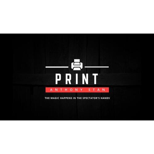 PRINT by Anthony Stan and Magic Smile Productions Card Magic Tricks,Illusions,Close up,Street,Fun,Stage Gimmick Magician Toys