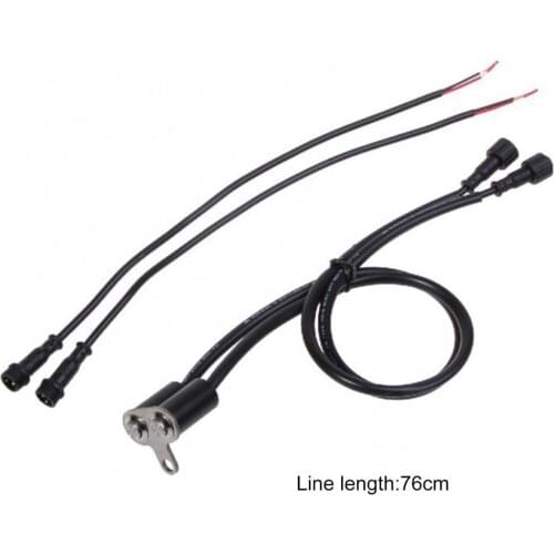 MK67L Motorcycle Headlight Switch Dual Buttons Handlebar Portable Reset Self-locking Switch