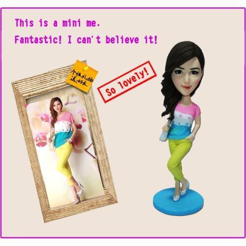 Minions Brinquedos Personalized Custom Polymer Clay Figure From Photos Birthday Gifts Cake Topper Make A Statue for Yourself