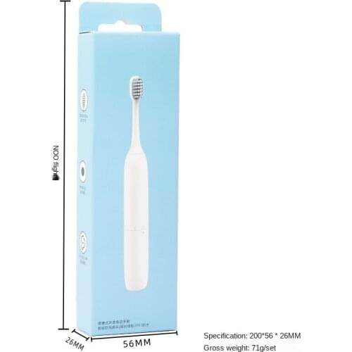 Portable ultrasonic electric toothbrush Rechargeable toothbrush Washable electronic tooth whitening brush Adult timing brush