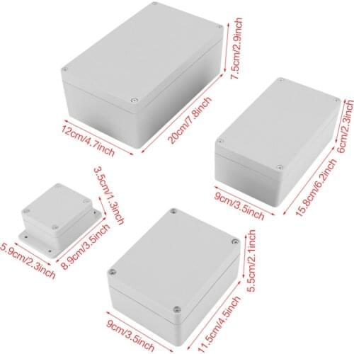 Waterproof ABS Junction Box Electrical Project Box Enclosure Instrument Case Wiring Connection Box IP65 Electrical Project Box