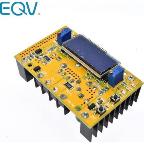 10A DC-DC Adjustable LCD Dual Display CC CV Step-down Power Supply Module Short Circuit Protection Case DC-DC Boost Converter