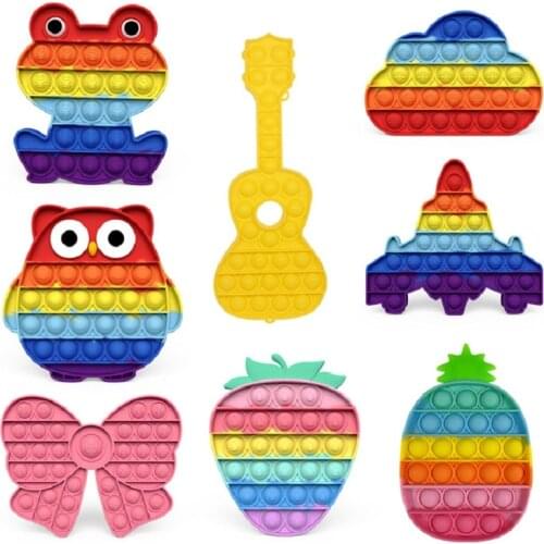 Push Bubble Sensory Toy for Autism Squishy Stress Reliever Toys Adult Kid Funny Anti-stress Fidget Toy Gift