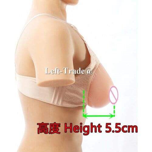 38C 85C water drop silicone artificial breasts with beige bra sexy tits real touching false boobs for crossdressers