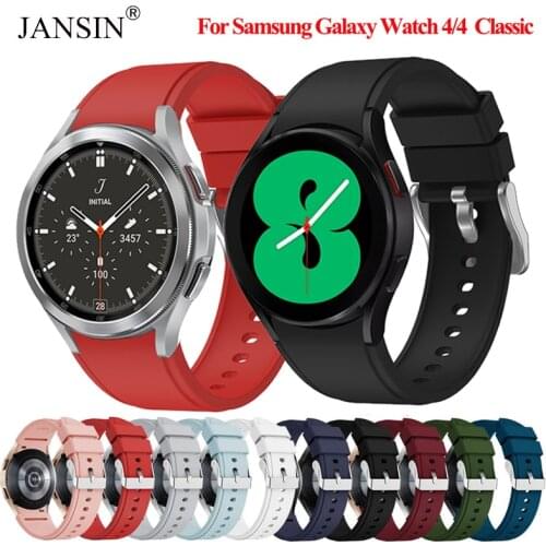 Smartwatch Silicone Strap For Samsung Galaxy Watch 4 44mm 40mm/Galaxy Watch 4 Classic 46mm 42mm Correa Original Bracelet Strap