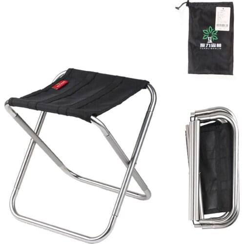 Outdoor Lightweight Ultralight Portable Camping Stool Folding Camp Chair With Storage Bag For Fishing BBQ Hiking Traving