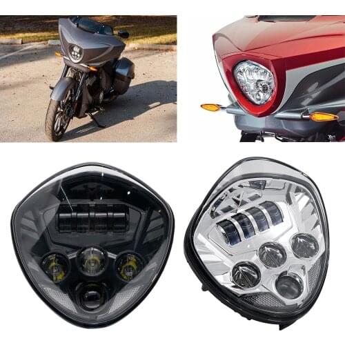 60W LED Motorcycle Headlight High / low Beam for Victory Cross Country Vegas 8-Ball Cross Roads