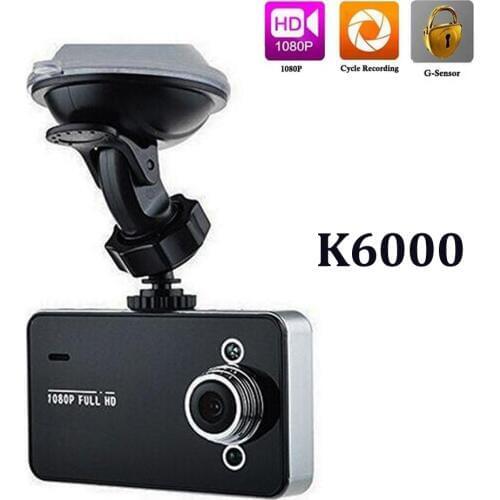 K6000 2.7" Full 1080P Video Recorder dash Camera G-sensor night vision 120 degree motion detection Car DVR