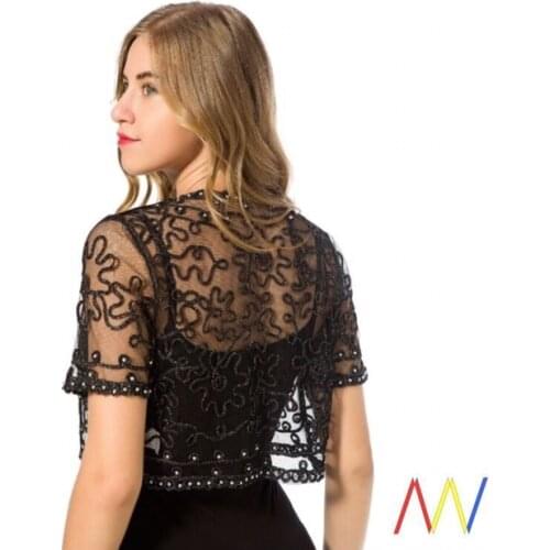 2021 New Spring Autumn Shawl Summer Short Versatile Lace Sunscreen Thin Cardigan Casual Dress For Women Girls Fashion vest