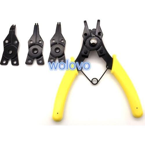 4 IN 1 Multifunctional Snap Ring Pliers Multi Tools Multi Crimp Tool Internal External Ring Remover Retaining Circlip Pliers