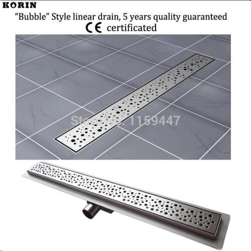 700mm "BUBBLE" Style Stainless Steel 304 Linear Shower Drain, Horizontal Drain, Floor Waste, Tile Insert Deodorant floor drain