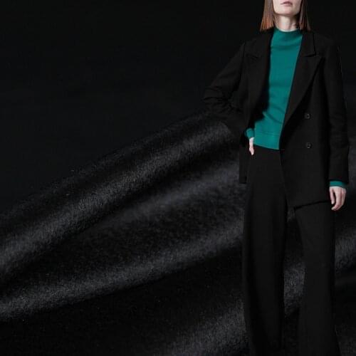 White Waxberry Black High Quality Overcoating Cashmere Wool Materials Women Suits Pants Overcoat DIY Cloth Fabrics Freeshipping