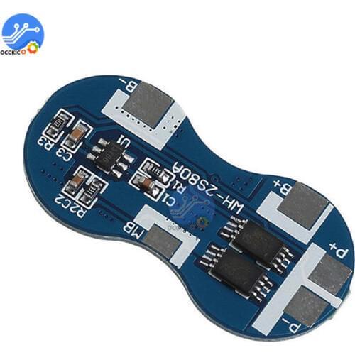 BMS 2S 4A 7.4V 18650 Lithium Battery Charger Protection Board Smart BMS PCB Power Bank Charger Module Overcharge Protect