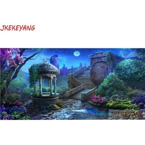 Large 5D Diy diamond painting Nice yard Diamond Mosaic Rhinestone Embroidery cross stitch Y3826