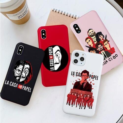 Jamular Spain TV La Casa de papel Phone Case For iPhone 7 11 Pro XS MAX SE 2020 X XR 6 8 Plus Money Heist House Paper Soft Cover