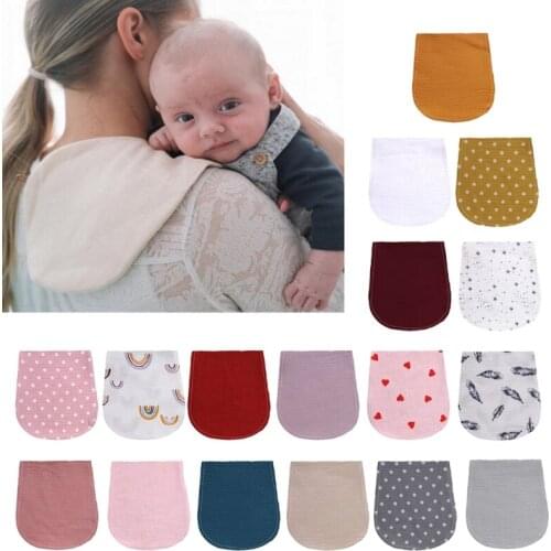 Baby Facecloth Cotton Burp Cloth Curved Absorbent Gauze Washcloth Newborns Soft Bibs Bath Towel