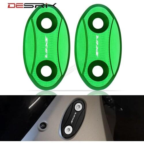 For Kawasaki ZX6R ZX-6R 2003 2004 Motorcycle CNC Aluminum Rearview Mirror Seat Decorative Cover Accessories