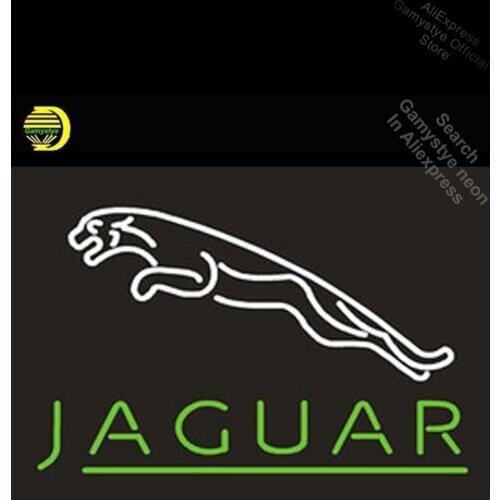 Jagua Neon leopard Neon Sign GLASS Tube Handcraft Light Sign vintage neon signs Arcade neon sign Outdoor a Frame Sign Hotel Sign