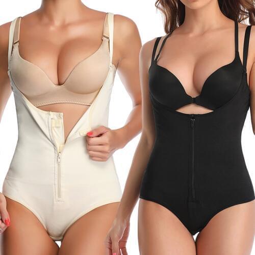 Fajas Reductoras Bodysuit Latex Body Shaper Levanta Cola Post Parto Surgery Girdle Slimming Corset UnderBust Waist Trainer US