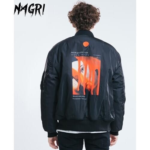 Men Bomber Zipper Jacket Streetwear Hip Hop Embroidery Slim Fit Pilot Coat Autumn Winter Warm Windbreaker Coat Fashion Outerwear