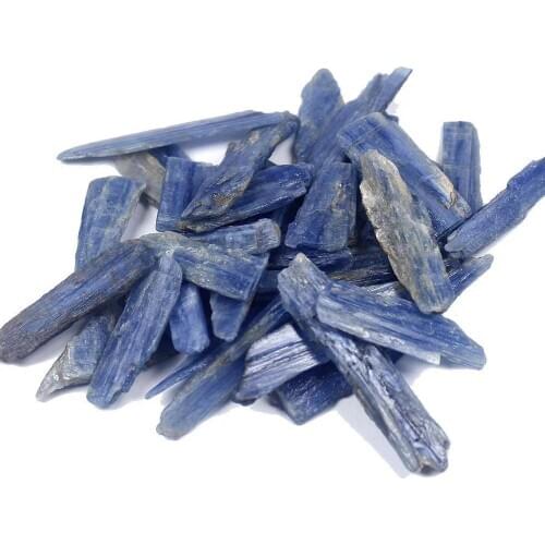 Natural crystal blue kyanite gravel unpolished cyanite tumbled stones for garden and home