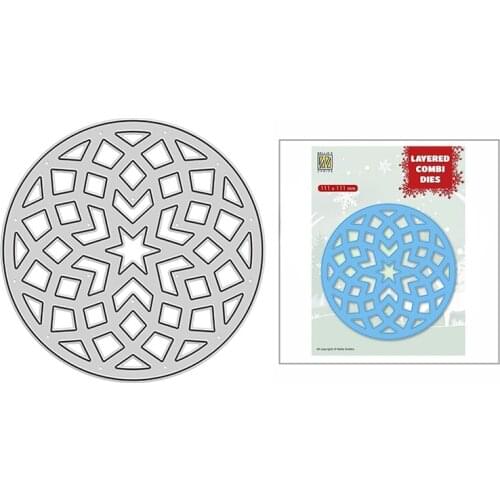 2021 New Layered Starry Flower Doily Metal Cutting Dies for Scrapbooking Decor and Card Making Paper Craft Embossing No Stamps