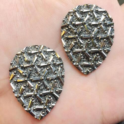 New Arrival 32pcs Rhinestone Crystal AB Color Water Drop Rhinestones 30*40mm Flatback Rhinestones Embellishment DIY Decoration