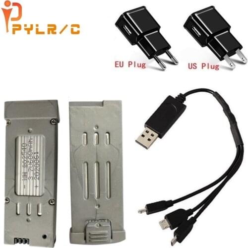 Original 3.7V 600mAh Lipo Battery For e59 RC Drone Quadcopter Spare Parts 3.7v Rechargeable Battery 3Pcs/Set