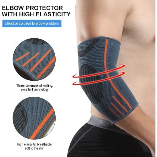 Elbow Support Compression Sleeve Volleyball Lengthen Elbow Outdoor Breathable Tennis Workouts Arm Protector Dropshipping
